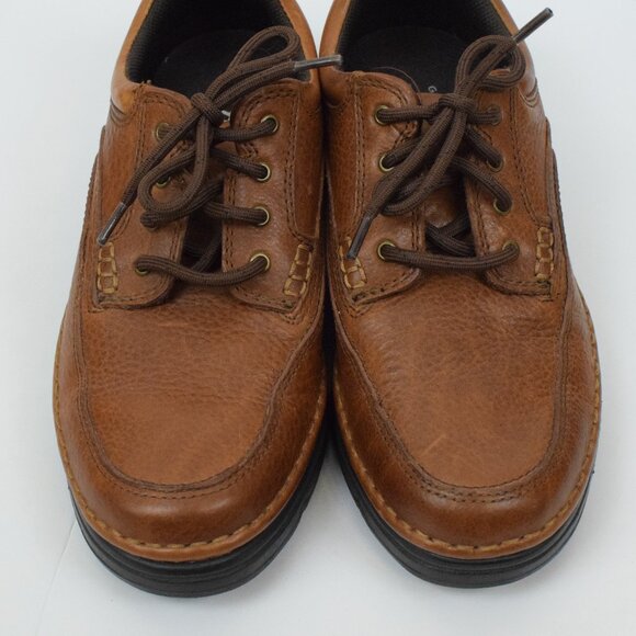 G.H. Bass & Co Mens Leather Stanley Oxford Brown Lightweight Loafer Shoes Casual - Picture 3 of 6